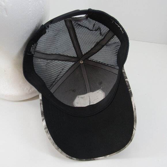 Calcutta Fishing Skull Patch Logo Men's Adjustable Mesh Back Snapback Cap Hat - Picture 7 of 8